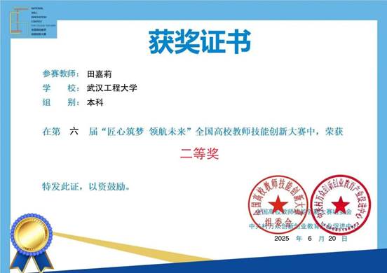 获奖证书